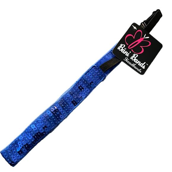 Bani Bands Blue Elastic Adjustable Headband - Picture 2 of 2